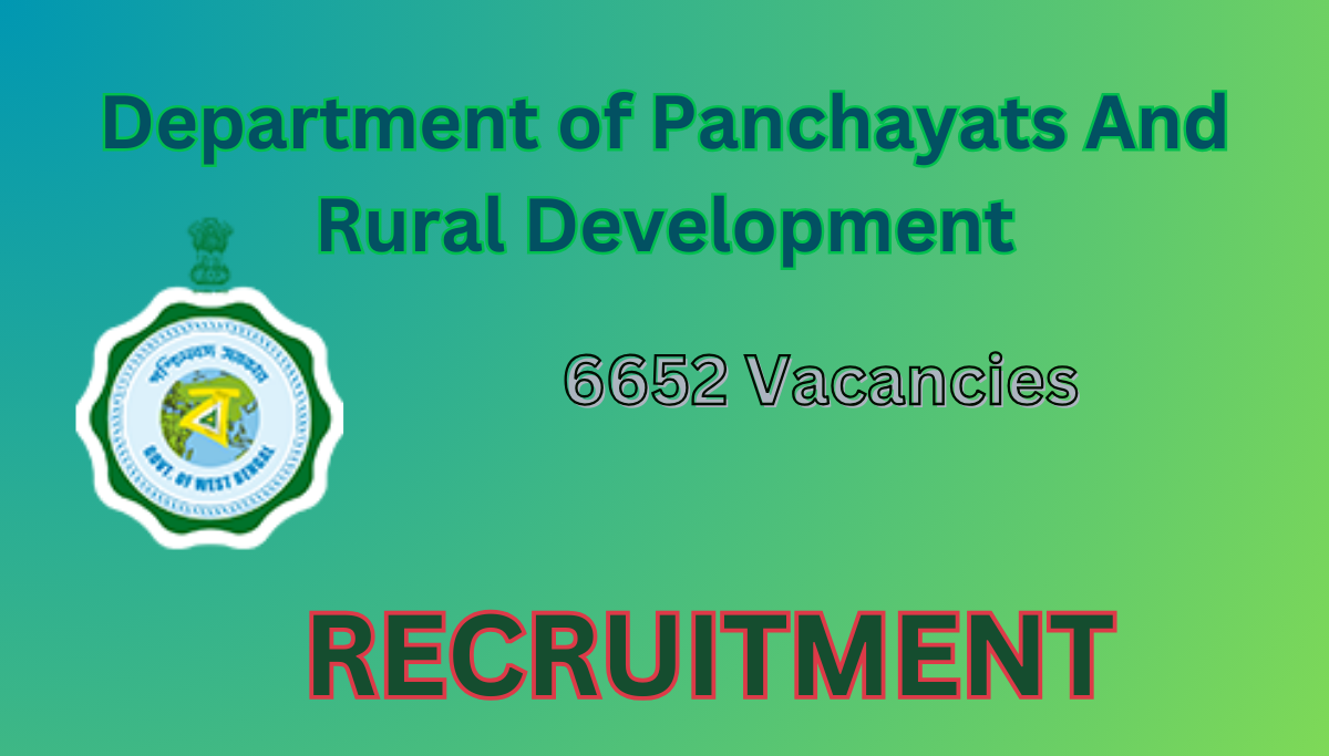 WB Panchayat Recruitment 2024