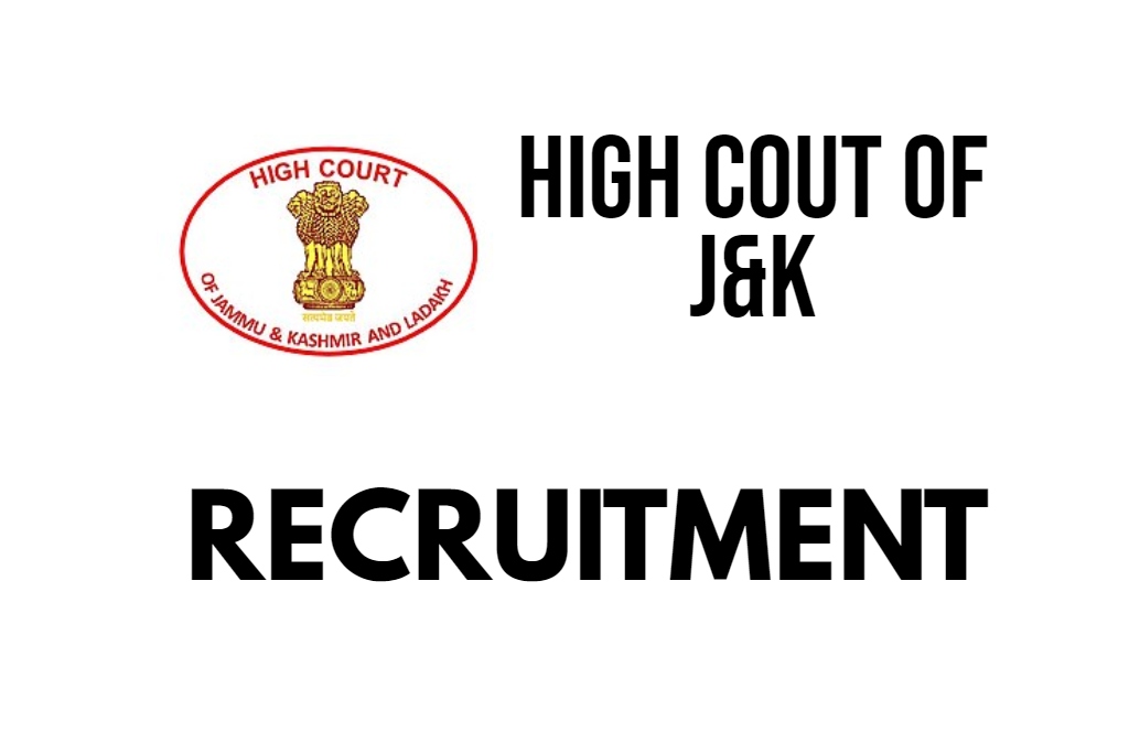 High Court Of Jammu and Kashmir Recruitment 2024