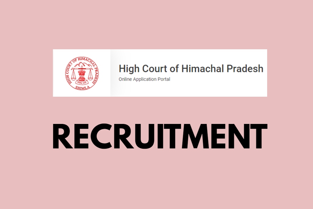 Himachal High Court Vacancy 2024