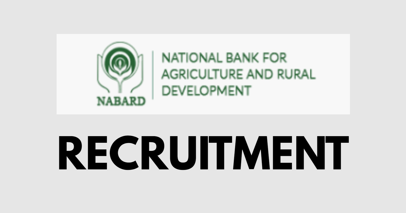 NABARD Recruitment 2024