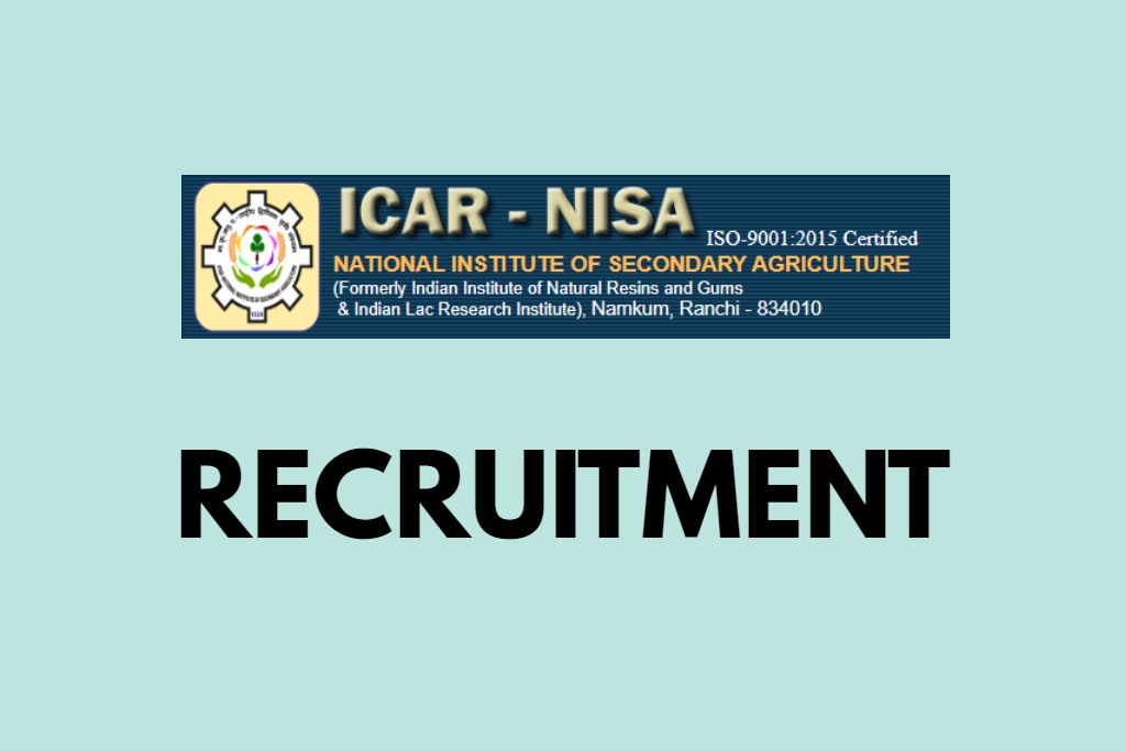 ICAR-NISA Recruitment 2024