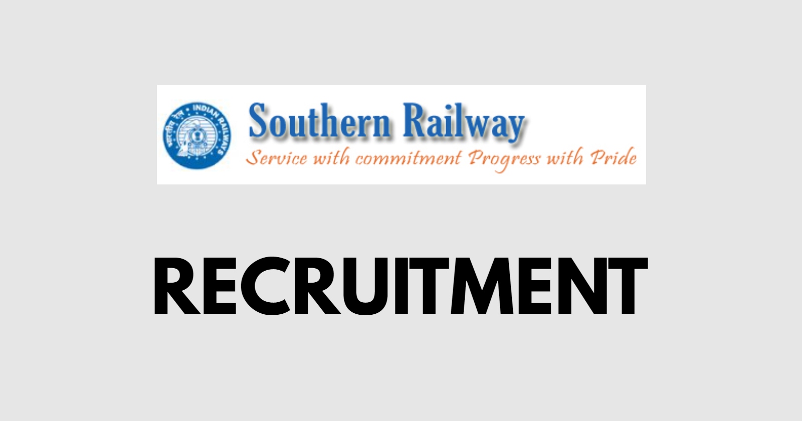 Southern Railway Apprentice Recruitment 2024