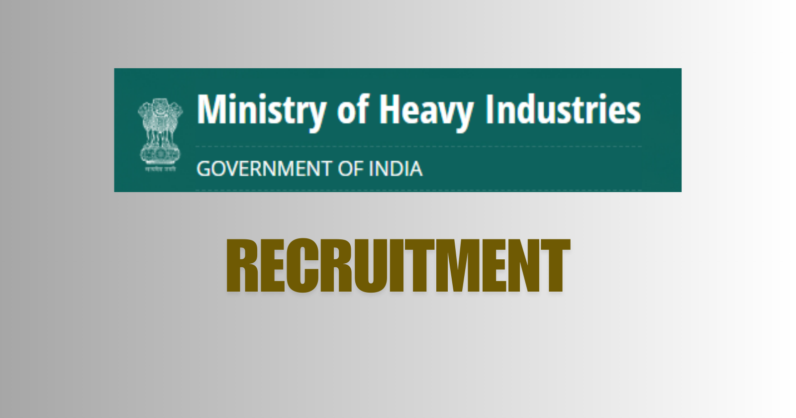 Ministry of Heavy Industries Recruitment 2024