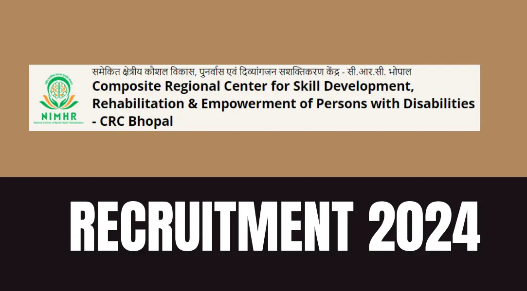 CRC BHOPAL Recruitment 2024