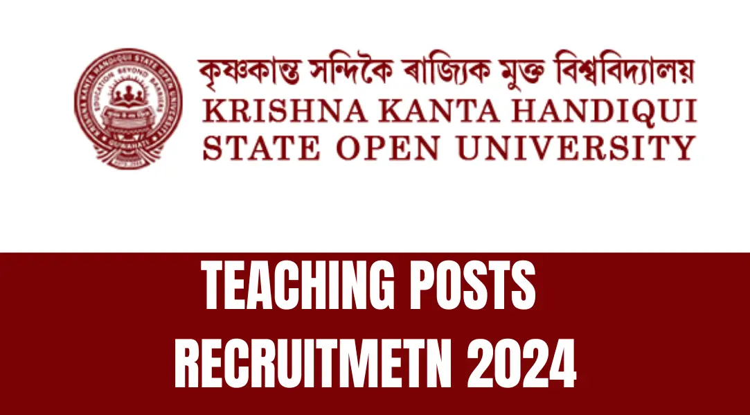 KKHSOU Recruitment 2024